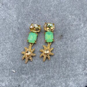 Alexis Bittar Large Gemstone Ocean Collection Stud Earrings